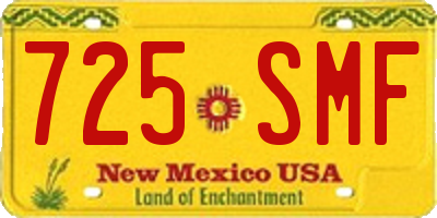 NM license plate 725SMF