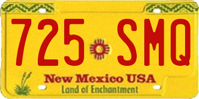 NM license plate 725SMQ