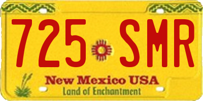NM license plate 725SMR