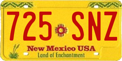 NM license plate 725SNZ