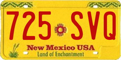 NM license plate 725SVQ