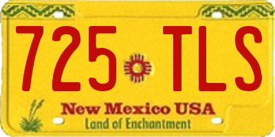 NM license plate 725TLS