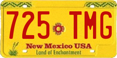 NM license plate 725TMG