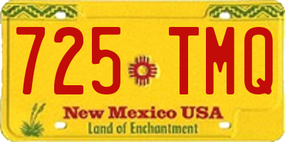 NM license plate 725TMQ