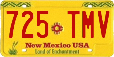 NM license plate 725TMV