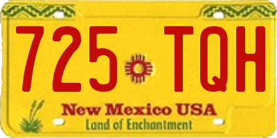 NM license plate 725TQH