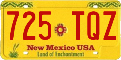 NM license plate 725TQZ