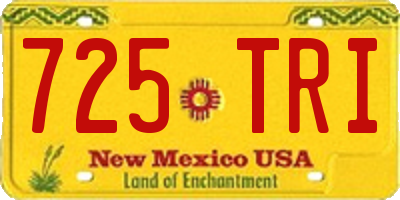 NM license plate 725TRI