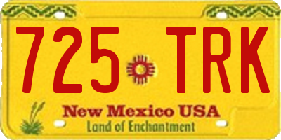 NM license plate 725TRK