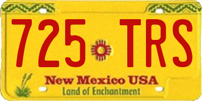 NM license plate 725TRS