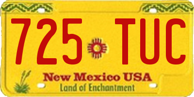 NM license plate 725TUC