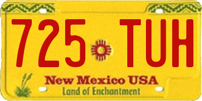 NM license plate 725TUH