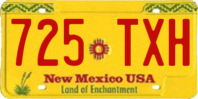 NM license plate 725TXH