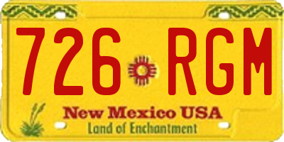 NM license plate 726RGM