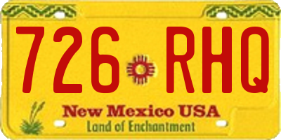 NM license plate 726RHQ