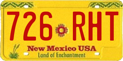 NM license plate 726RHT