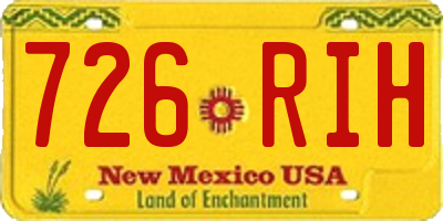 NM license plate 726RIH