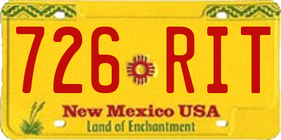 NM license plate 726RIT