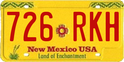 NM license plate 726RKH