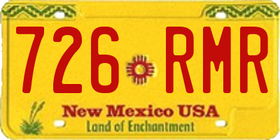 NM license plate 726RMR