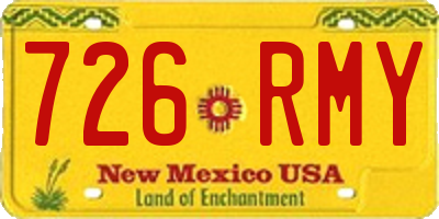 NM license plate 726RMY