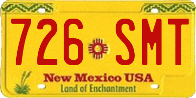 NM license plate 726SMT