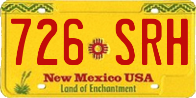 NM license plate 726SRH