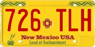 NM license plate 726TLH