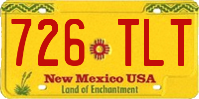 NM license plate 726TLT
