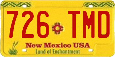 NM license plate 726TMD