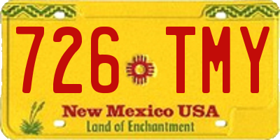 NM license plate 726TMY