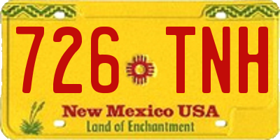 NM license plate 726TNH