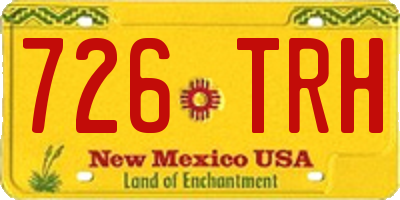NM license plate 726TRH