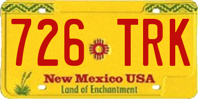 NM license plate 726TRK