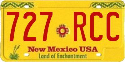 NM license plate 727RCC
