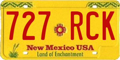 NM license plate 727RCK