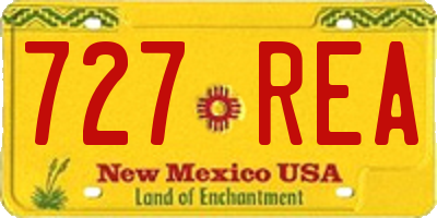 NM license plate 727REA