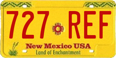 NM license plate 727REF