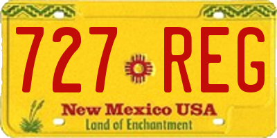 NM license plate 727REG