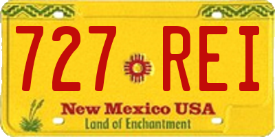 NM license plate 727REI