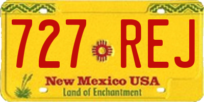 NM license plate 727REJ