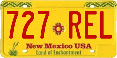 NM license plate 727REL