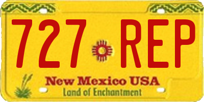 NM license plate 727REP