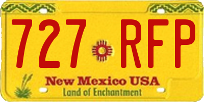 NM license plate 727RFP