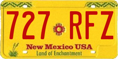 NM license plate 727RFZ