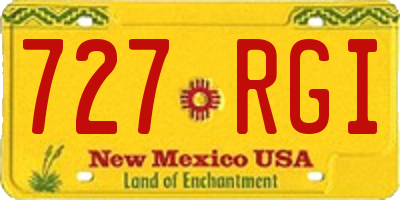 NM license plate 727RGI