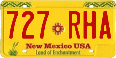NM license plate 727RHA