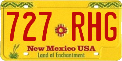 NM license plate 727RHG