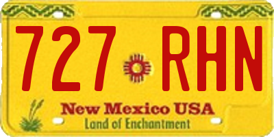 NM license plate 727RHN