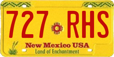 NM license plate 727RHS